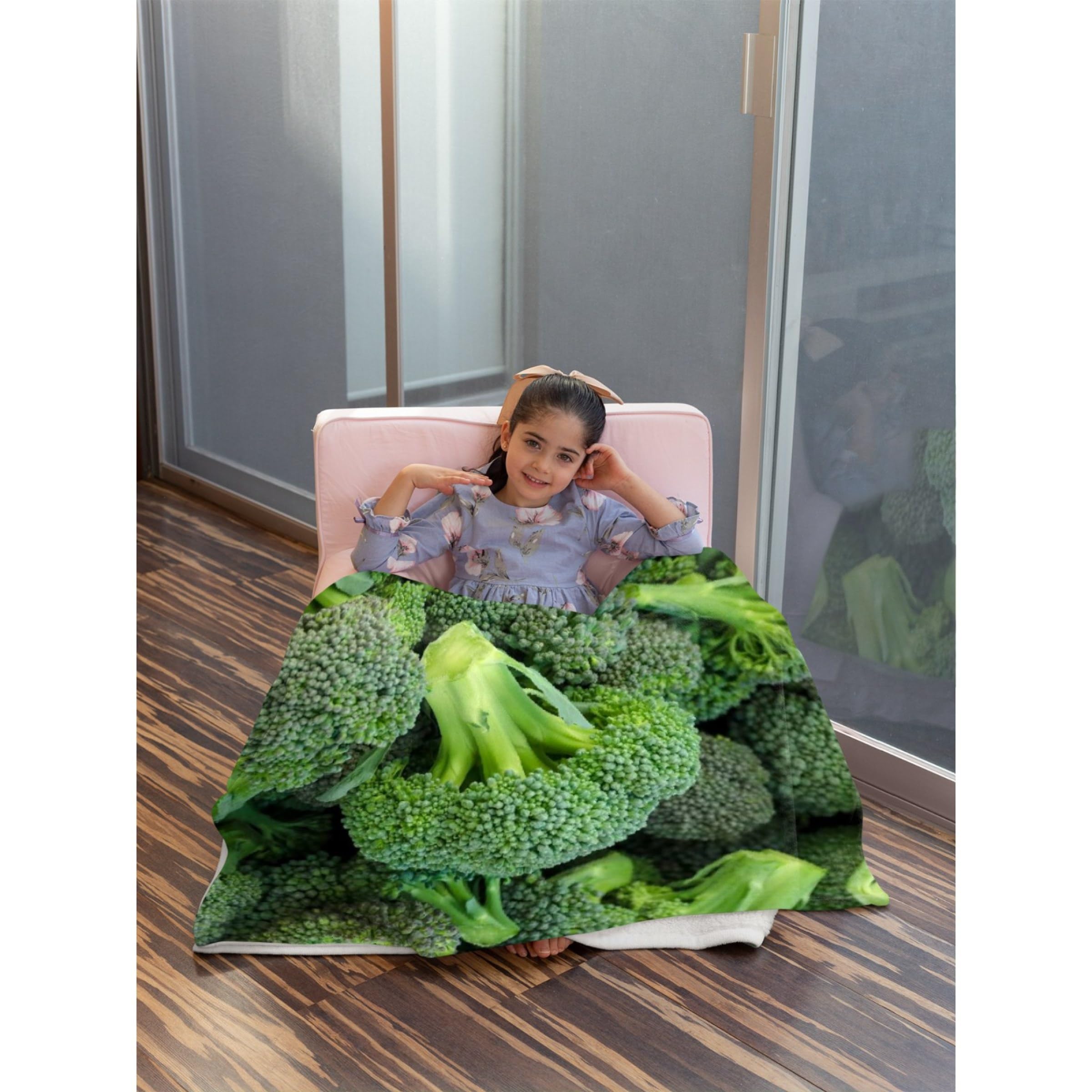 Amazon.co.jp: ブロッコリーブランケット、野菜スロー